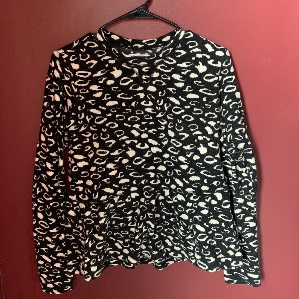 Dolce Vita Leopard Peplum Top | Medium